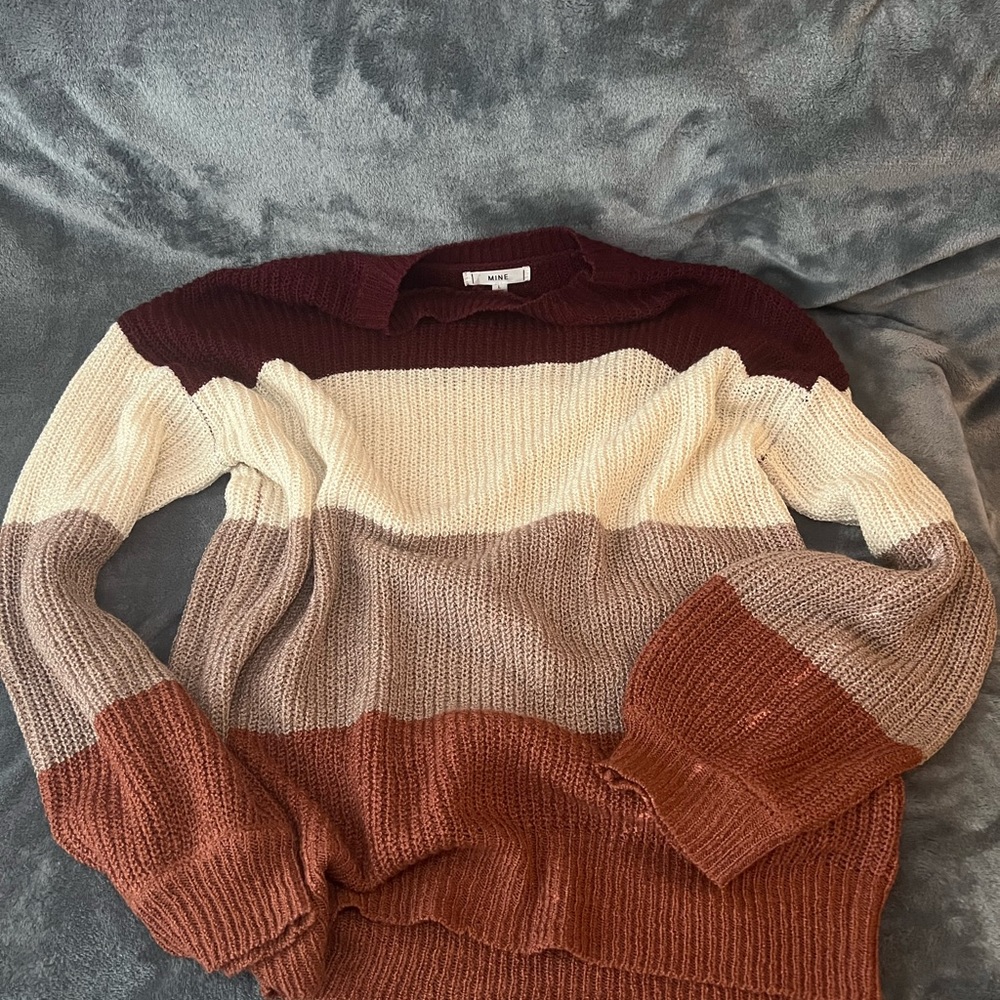 Francesca’s Color Block Sweater